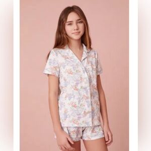 Roller Rabbit x LoveShackFancy Rosa Beaux Monkey Women’s Polo Pajamas